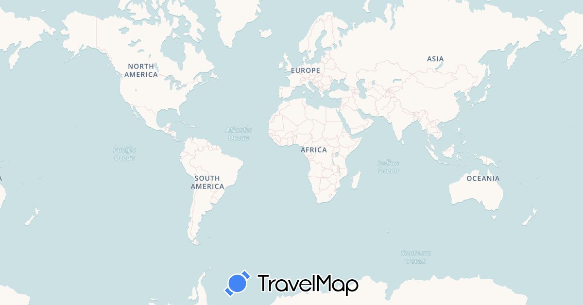 TravelMap itinerary: driving, bus, plane, hiking, boat, hitchhiking in Bosnia and Herzegovina, Spain, France, Croatia, Iran, Italy, Cambodia, Laos, Sri Lanka, Moldova, Oman, Philippines, Portugal, Romania, Serbia, Saudi Arabia, Slovenia, Vietnam (Asia, Europe)